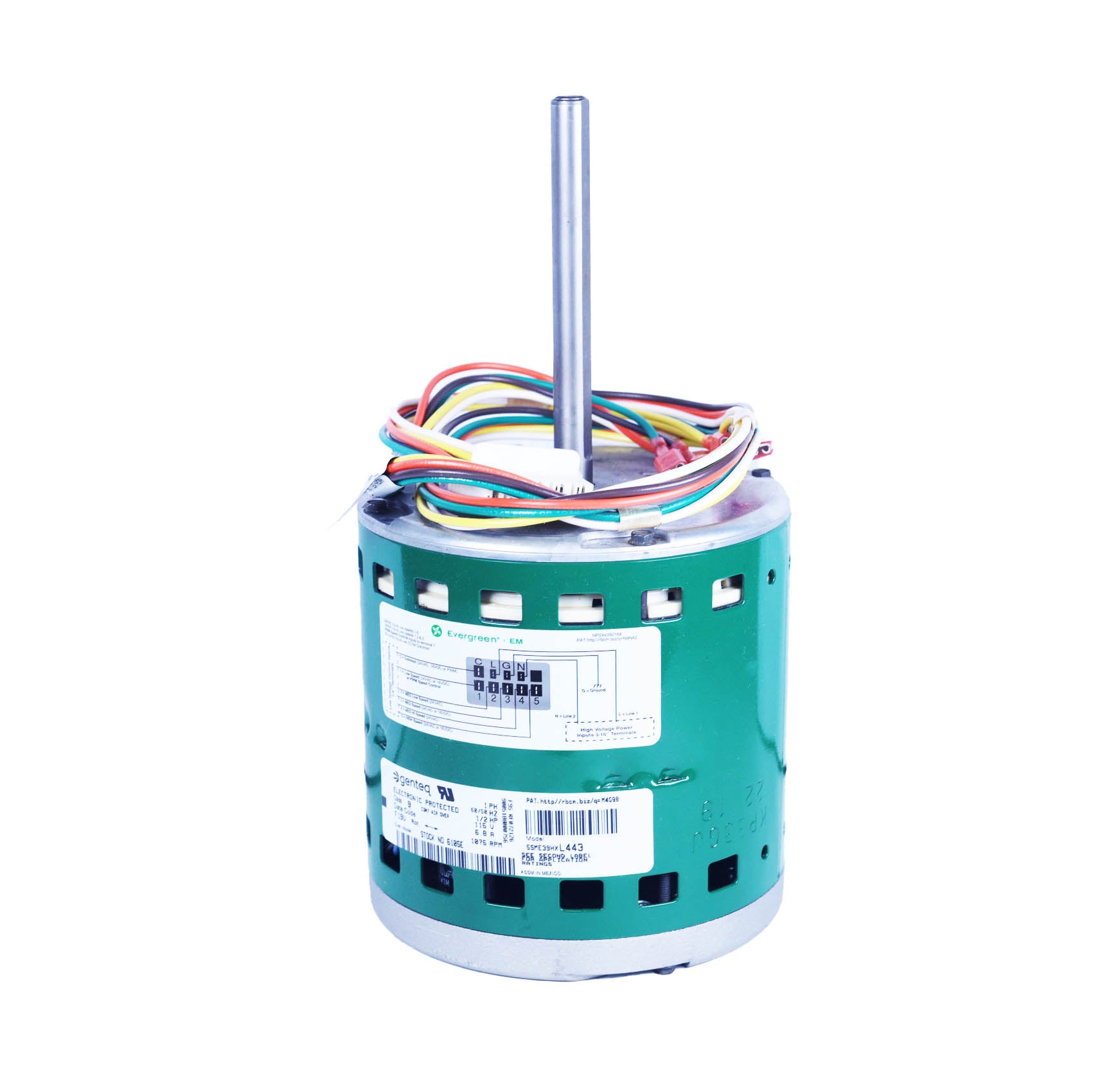 Genteq - 6205x - EM Replacement Blower Motor, 1/2 HP (208-230V)