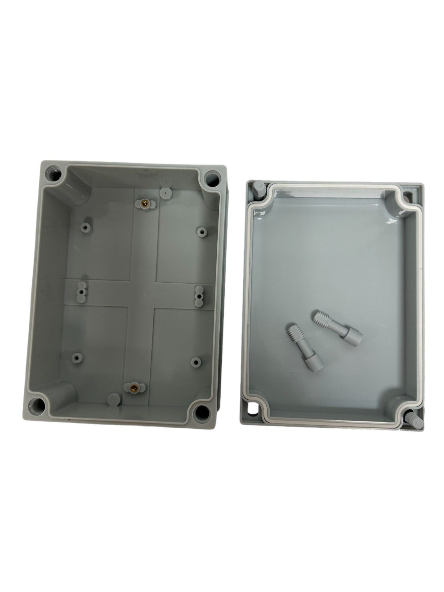 Gray waterproof Plastic Electronic Project Box Enclosure.