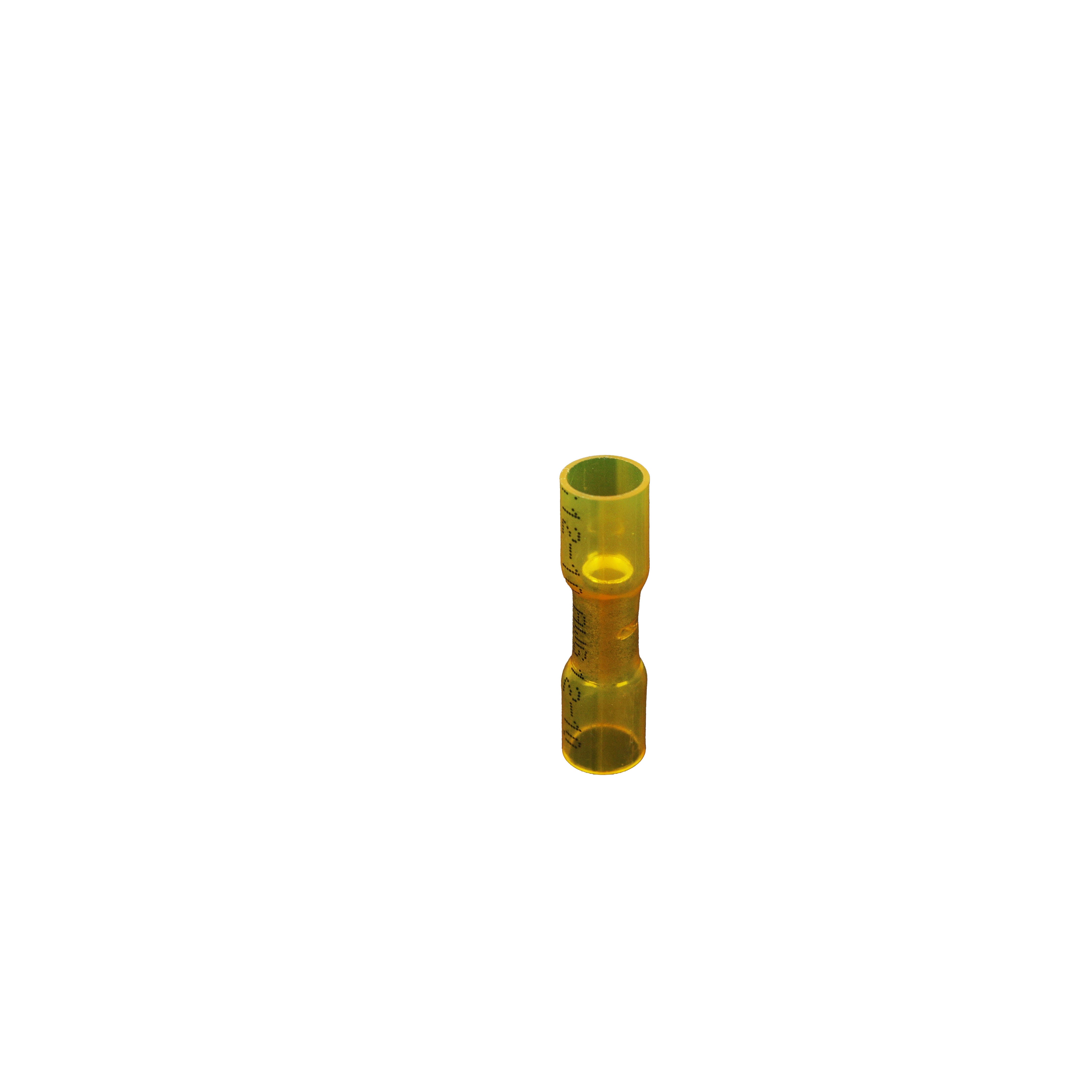WiringPro 12-10 Heat Shrinkable Butt Connectors, 25/Package P-HS-YBS
