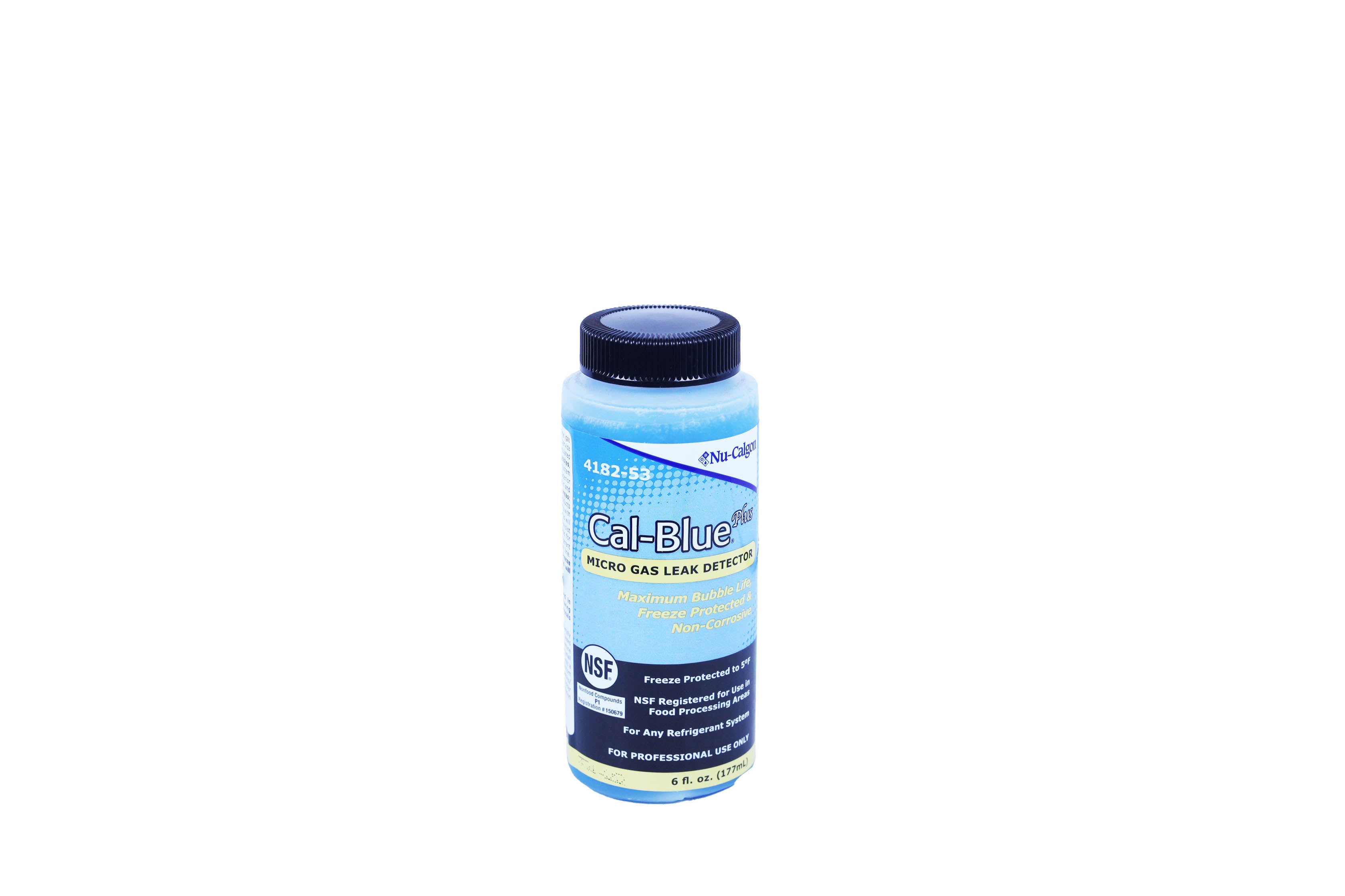 Nu-Calgon - 4182-53 Cal-Blue Plus Micro Gas Leak Detector (6 oz. Bottle)