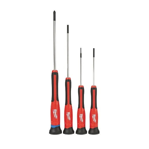 Milwaukee - 48-22-2604 Precision Phillips/Slotted Flat Head Combination Screwdriver Set (4-Piece)