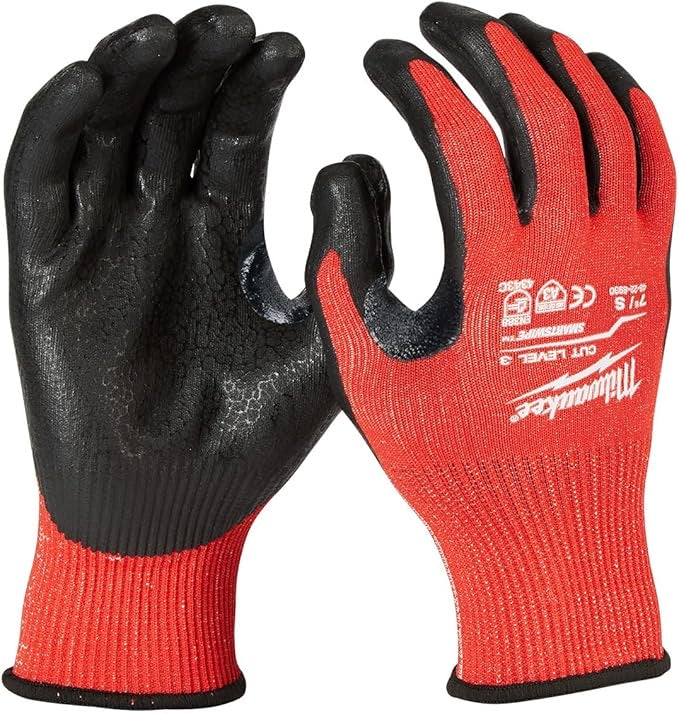 Milwaukee 48-22-8934  Cut Level 3 Nitrile Dipped Gloves