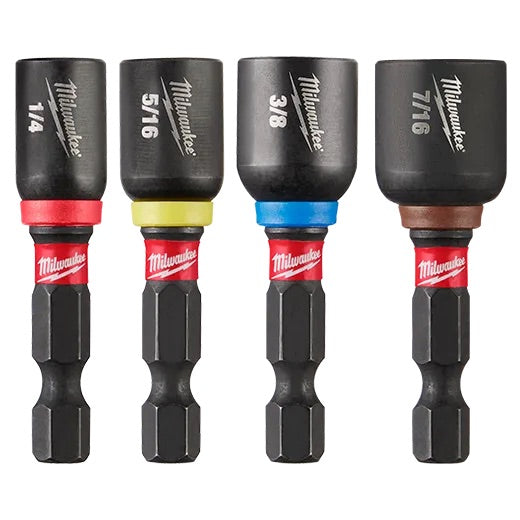 Milwaukee 49-66-4562 SHOCKWAVE Impact Duty™ 1-7/8" Magnetic Nut Driver Set 4PC