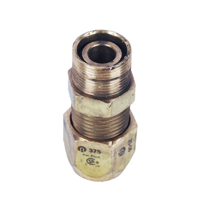 FGP-SFST-375 - Tracpipe 3/8" (1/2" NPT) AutoSnap Brass Adapte