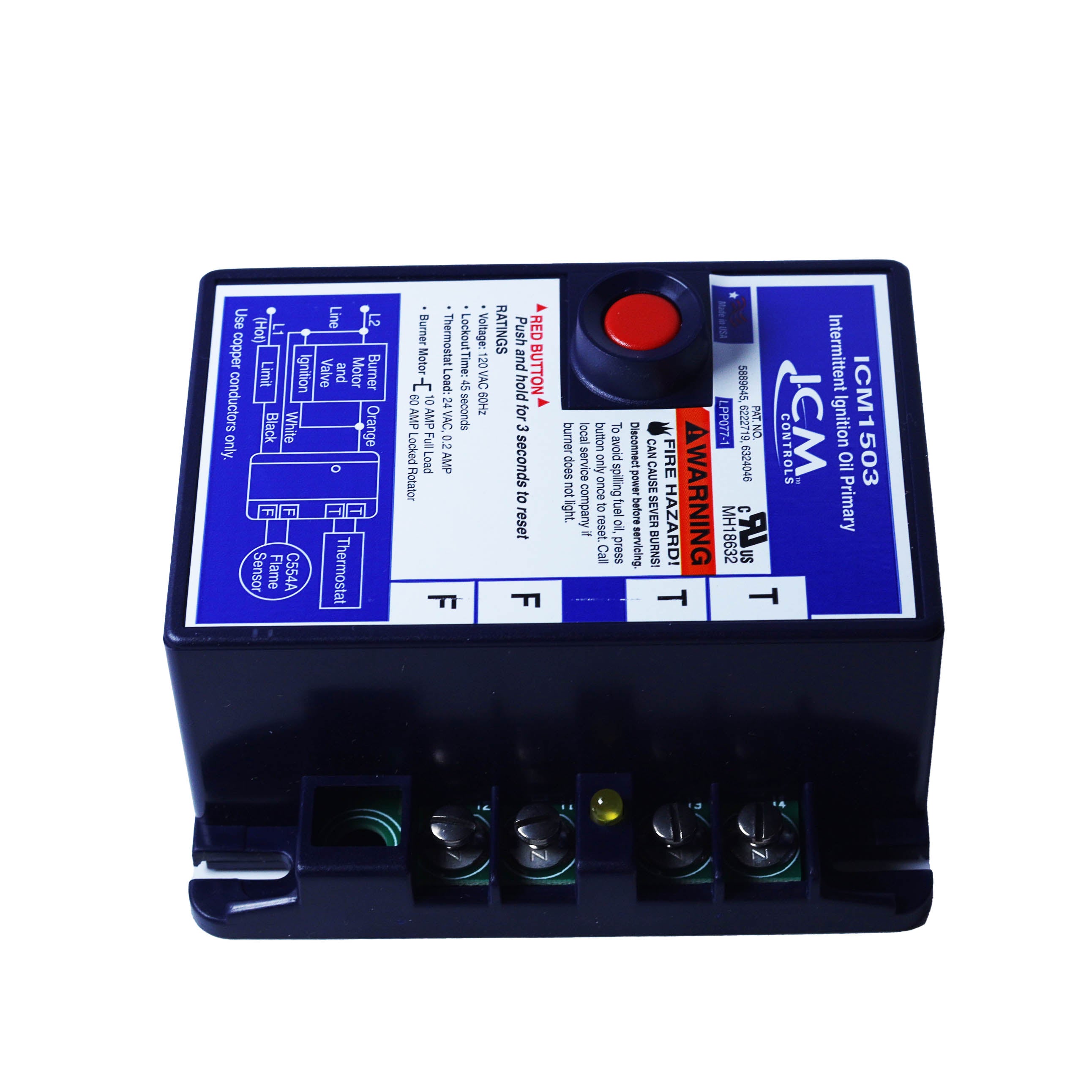 ICM Controls ICM503 Multi-Mode Timer, Switch Set, Input 12 VDC