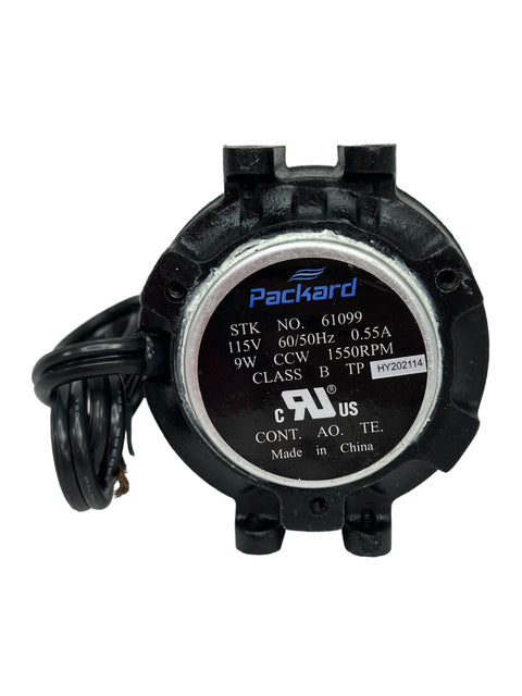 Packard - 61099 Shaded Pole Unit Bearing Motor 9 Watts, 115 Volts, CCW lead end, 1550 RPM