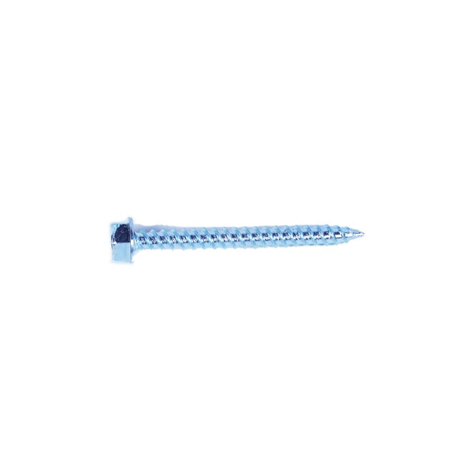 JQK60 - Metallics 10 X 2 5/16 Head Indented Hex Washer Slotted Quik-Eze Duct Zinc-100 Per Jar
