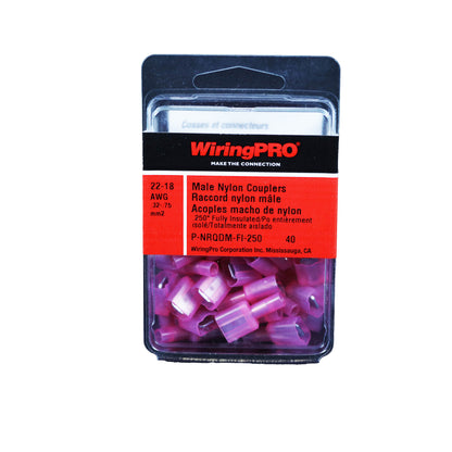 P-NRQDM-FI-250 Wirring Pro male disconnect  ( 40 pack )