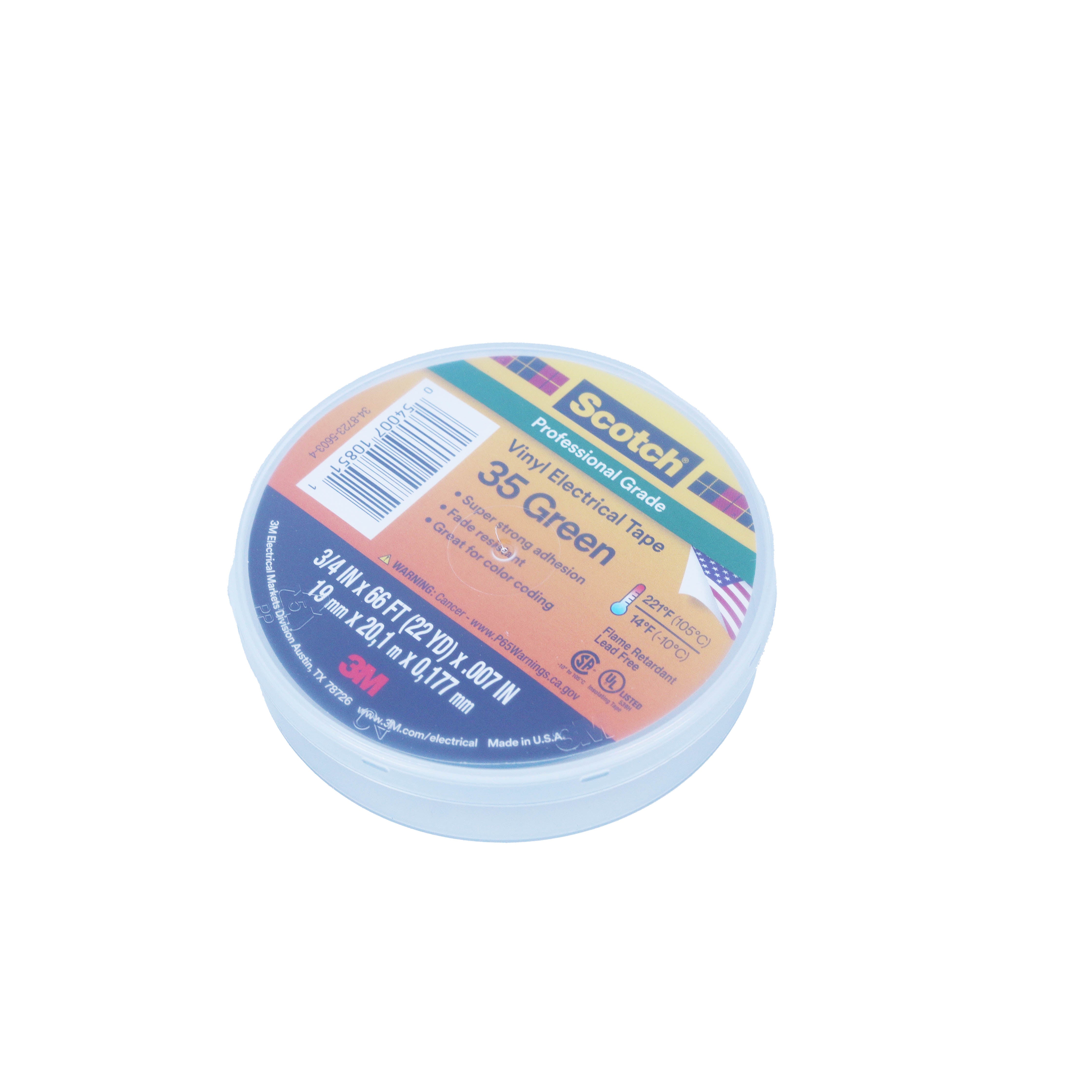 SCOTCH35GREEN Electrical Tape