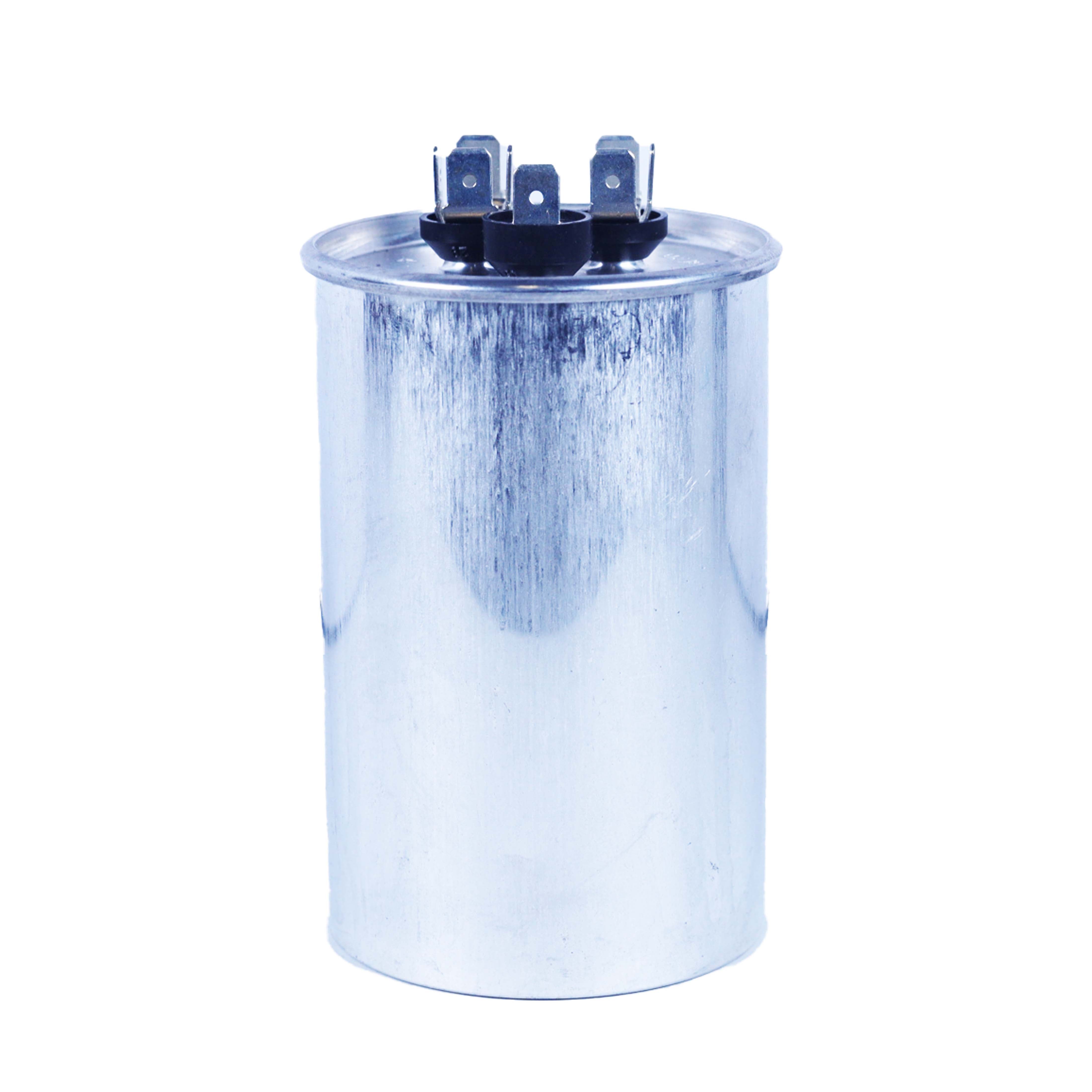 50/7.5 MFD Round Dual Motor Run Capacitor (440/370V)